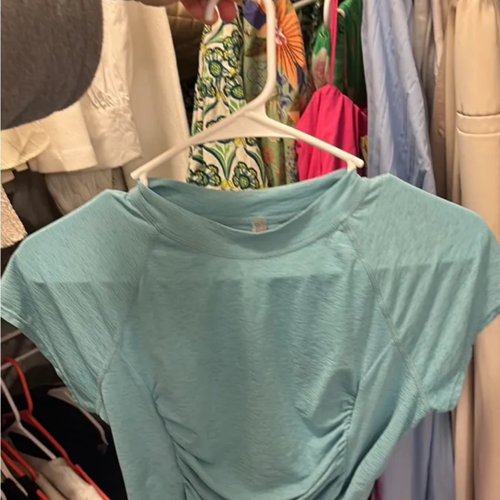 Stylish Aqua Crop Top